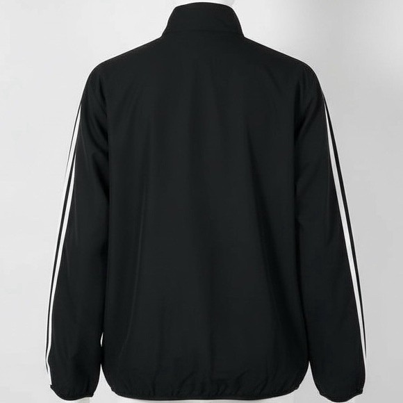 Adidas Essentials 3-Stripes 1/4 Zip Pullover Windbreaker Black White Men's Sz M - Picture 2 of 9